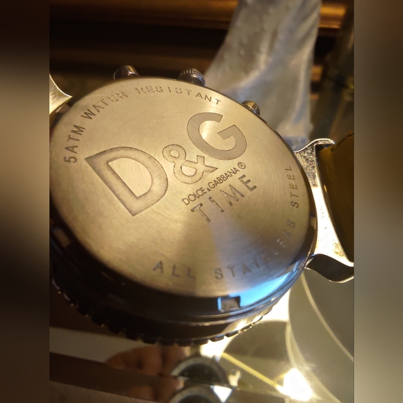 😵 Authentic Large Dolce & Gabbana🤩 43mm D&G Chronograph Watch with New Battery - Picture 5 of 10